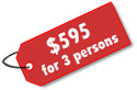 $595 for 3 persons 